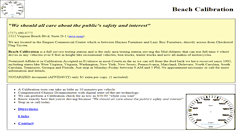 Desktop Screenshot of beachcalibration.com