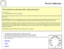 Tablet Screenshot of beachcalibration.com